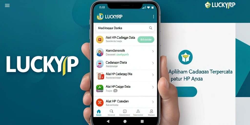 Antarmuka LUCKYRP untuk cadangan data yang efisien dan aman.