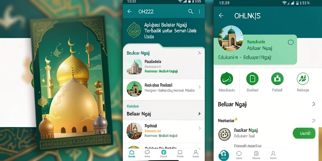 Antarmuka aplikasi OH222 yang sederhana dan mudah digunakan.