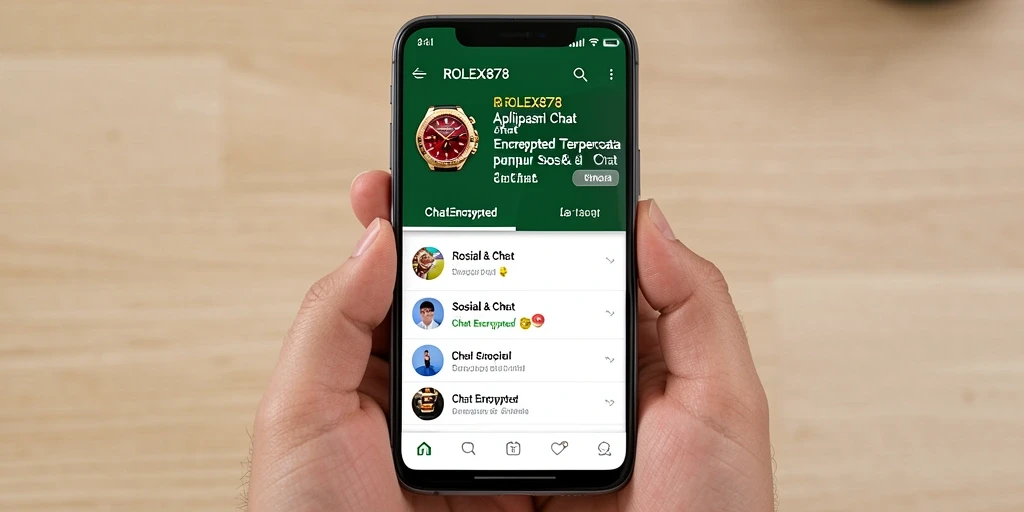Antarmuka pengguna ROLEX878 yang aman dan mudah digunakan.