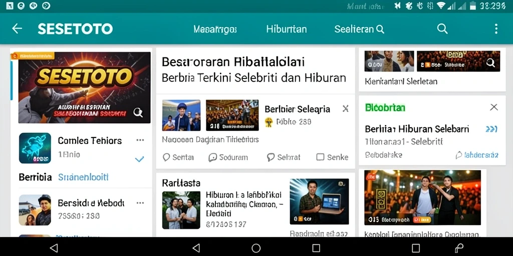 Tampilan antarmuka SESETOTO yang menarik dan informatif.