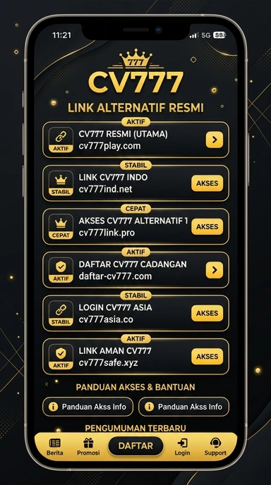 Halaman Link Alternatif cv777 untuk Pengguna Android