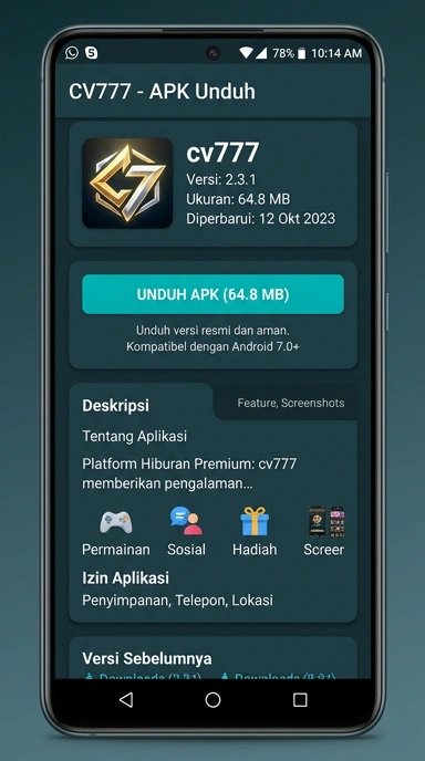 Panduan Unduh dan Instal APK cv777 untuk Android